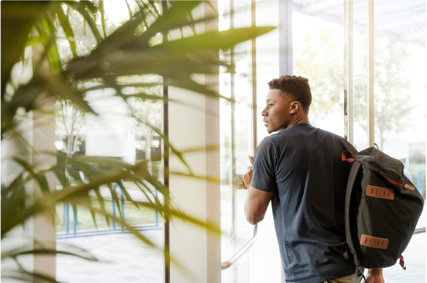 Student walking